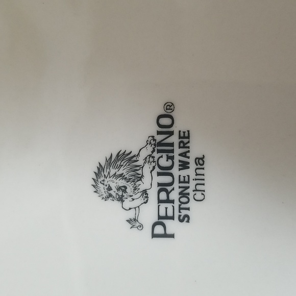 🌹RETRO PERUGINO STONEWARE PLATTER - Picture 4 of 6